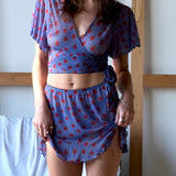 Picnic Club Angel Sleeve Wrap Top