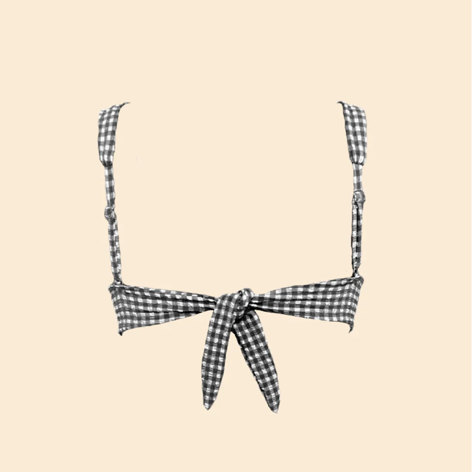 Serafine Gingham Wired Bikini Top