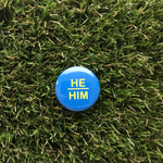 He/Him Pin-back Button - Salix Intimates